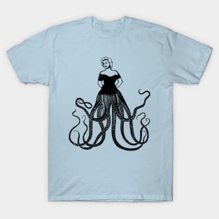 Marilyn Sea Monster Design T-Shirt